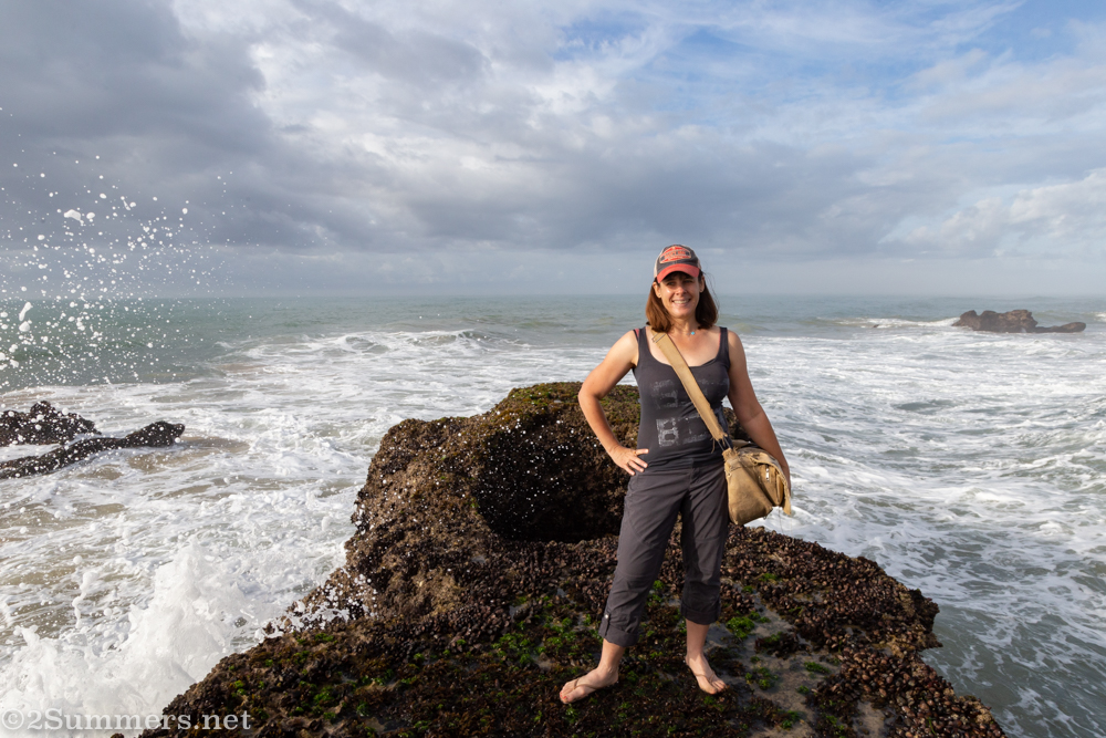 Heather on the Three Sisters walk