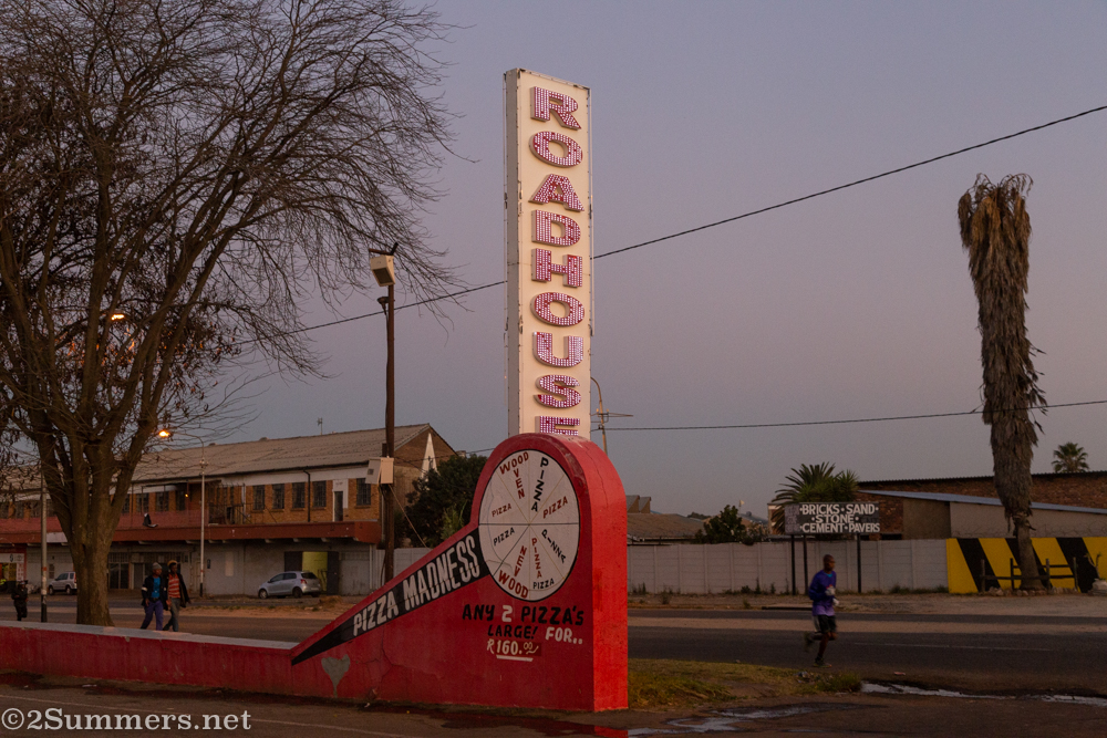 Roadhouse entrance sign