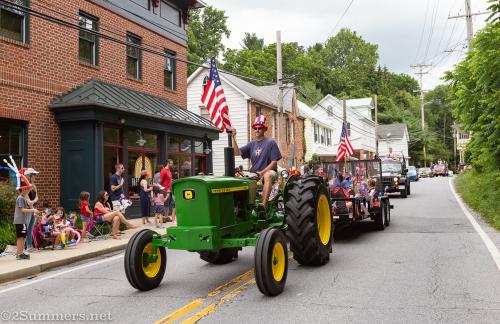 John Deere tractor in the Sykesville 4th of July parade
