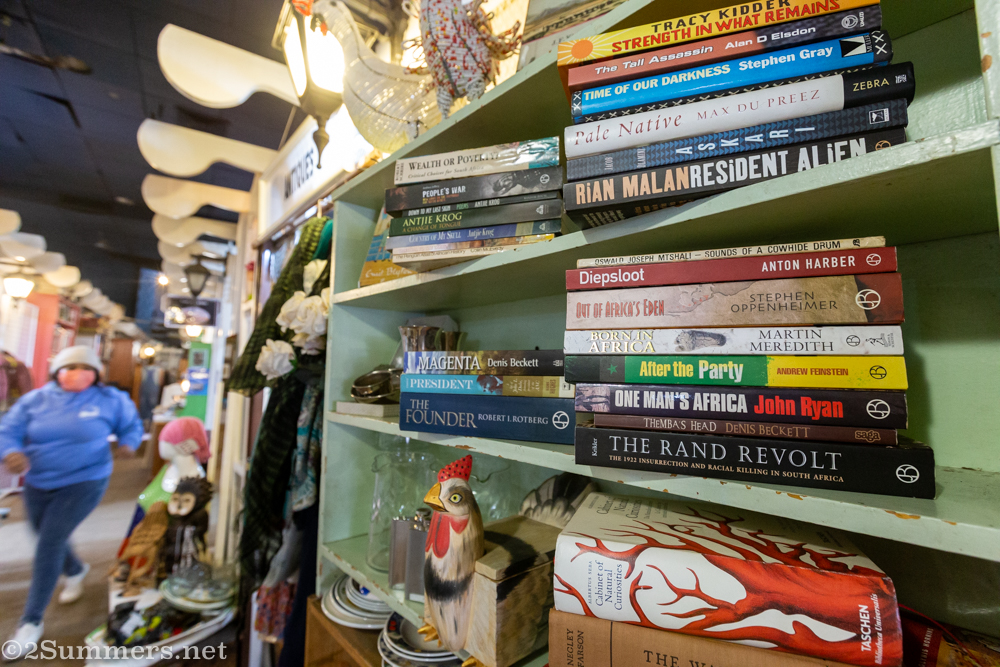 Books for sale at the market