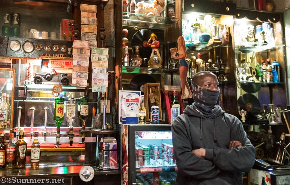 Delicious, the bartender at Archies in Fordsburg