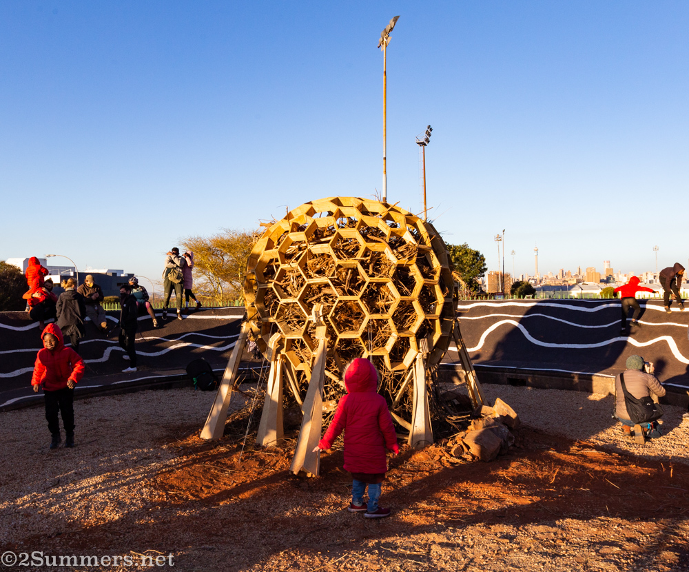 Sculpture ready to be burned at the Brixton Burn