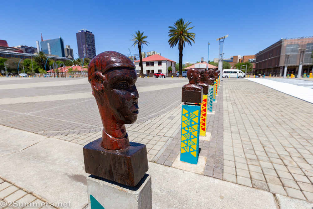 Newtown wooden heads