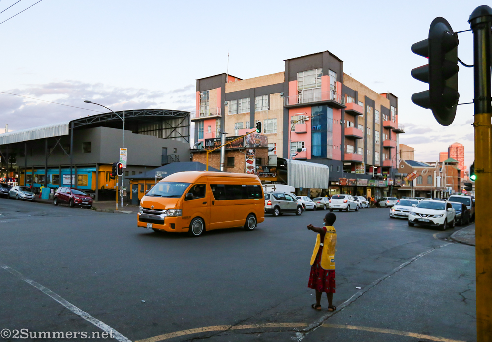 Fordsburg street corner outside Syrian Rose
