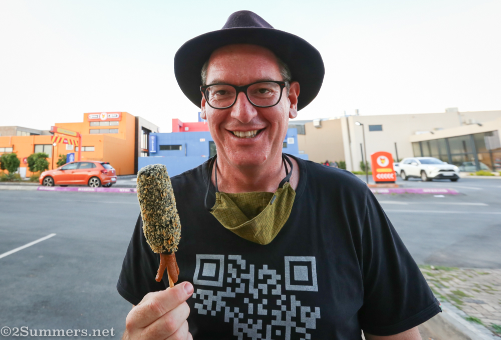 Thorsten and squid corn dog