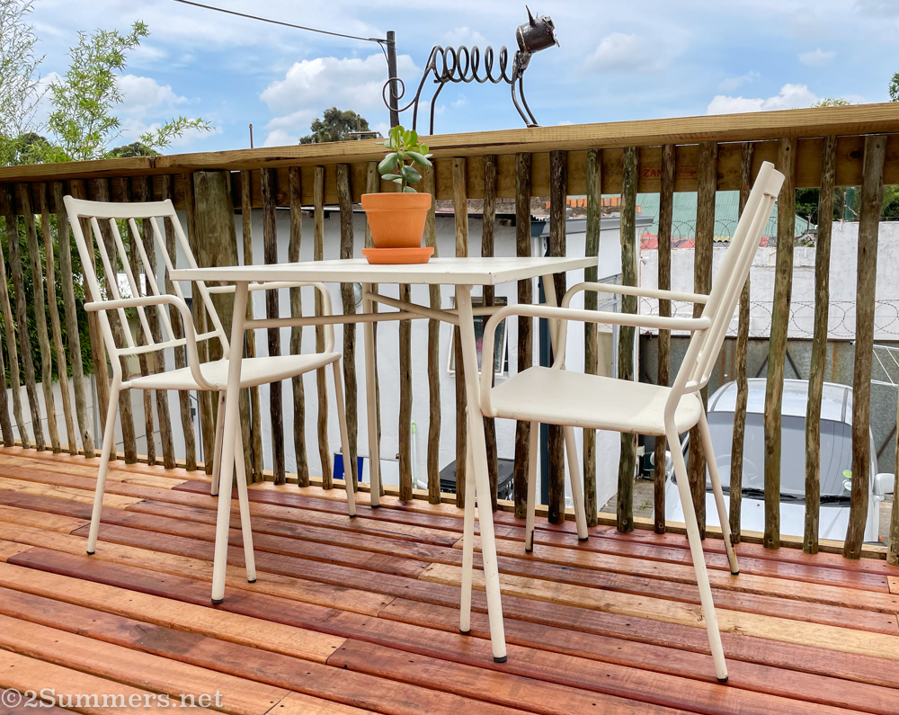 Our deck in Brixton