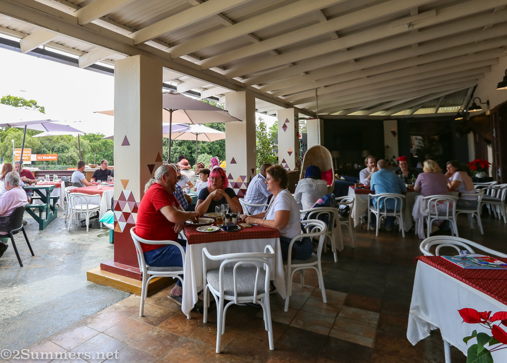 Emzini’s cheerful patio