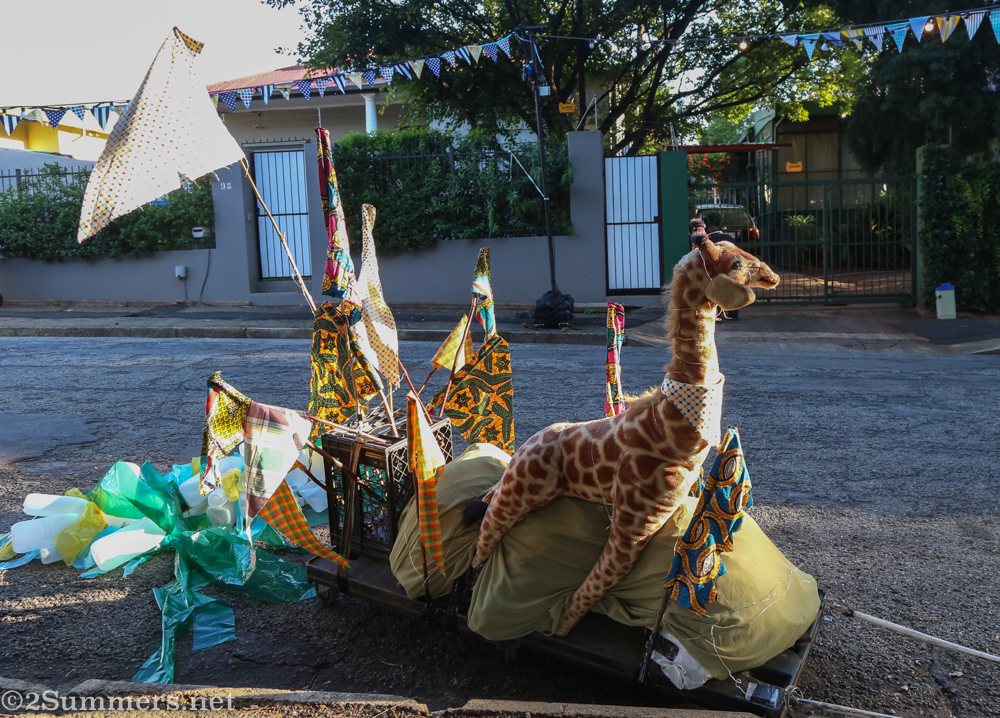 Giraffe parade float