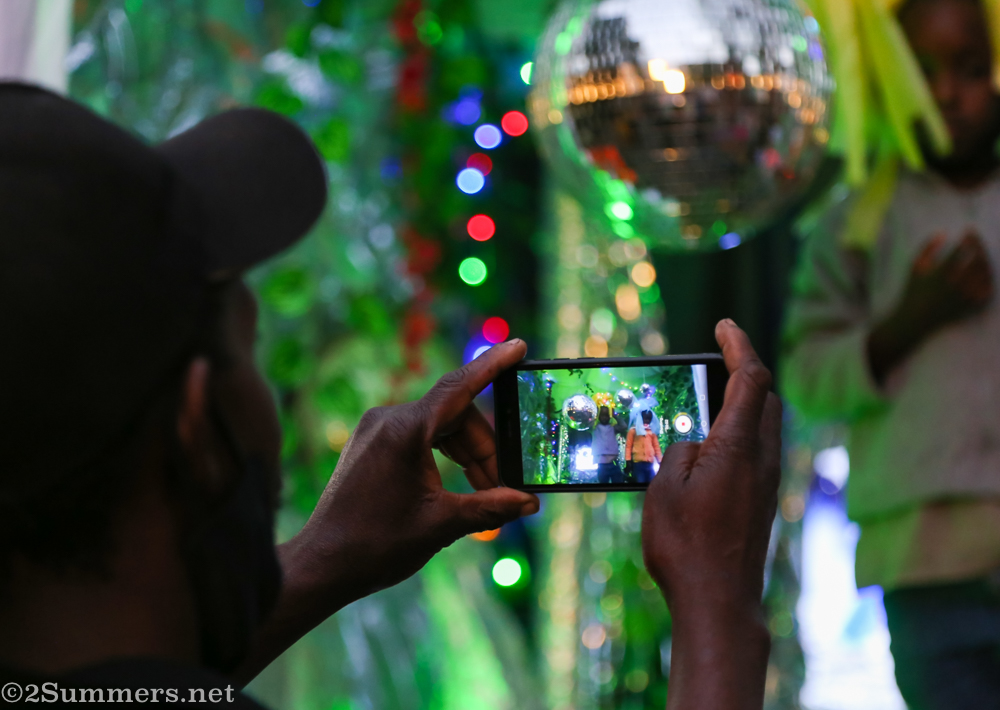 Disco ball in ARO exhibit