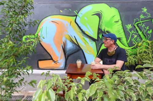 Thorsten at the JFF Rooftop Farm