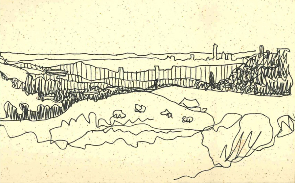 Thorsten’s sketch of Kloofendal