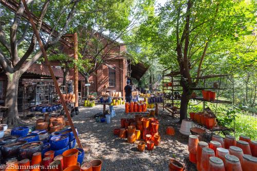 Browsing the yard at Liebermann Pottery