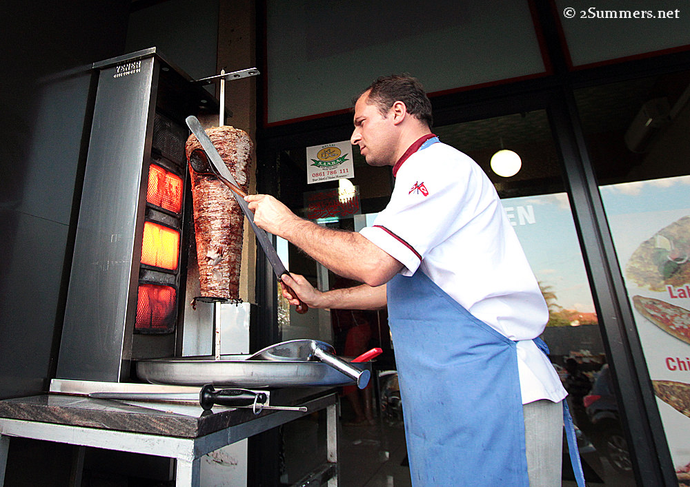 Shawarma spit at Burhan’s