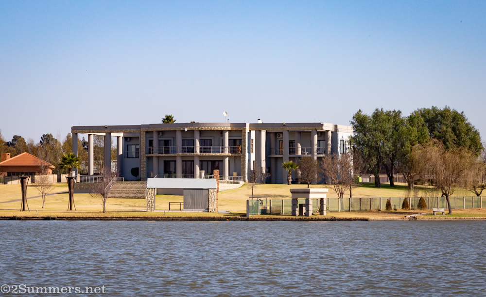 Riverfront mansion on the Vaal River