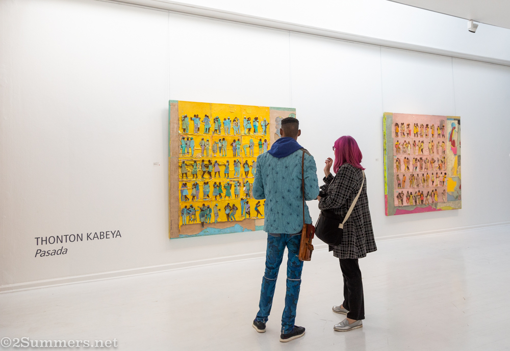 Thabo and Gail at the Everard Reed Gallery in Rosebank