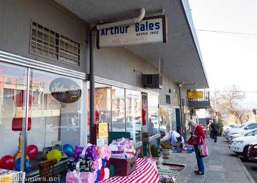 The street outside Arthur Bales