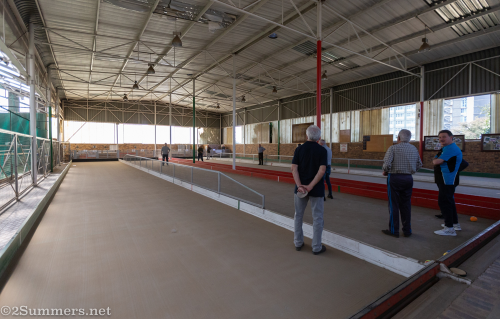 Bocce court at the Italian Club