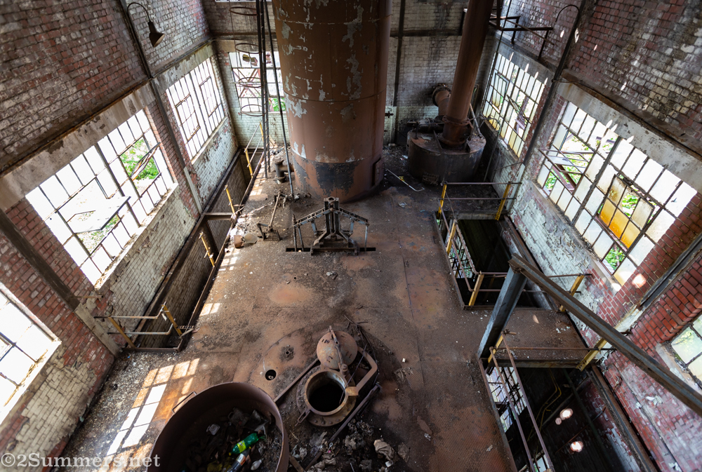 Looking down on the Gas Works