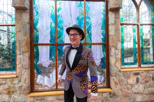 Thorsten in a Jozi-style black-tie suit