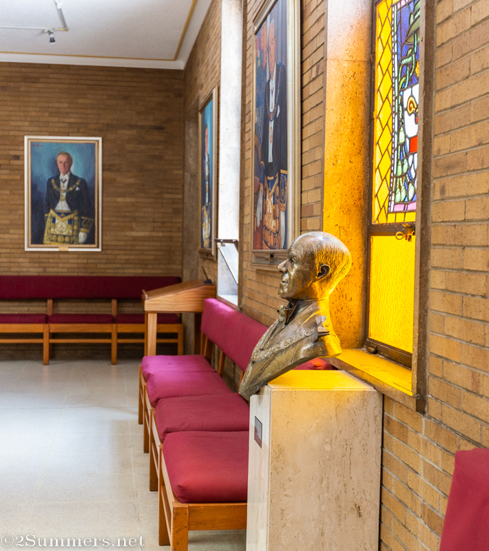 Stained glass in Freemasons’ Hall