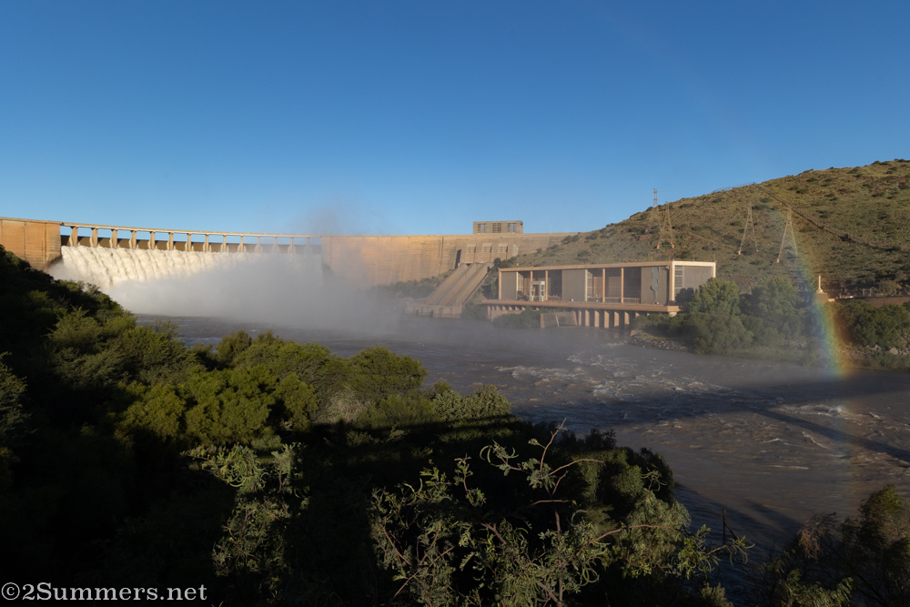 The Gariep Dam in flood