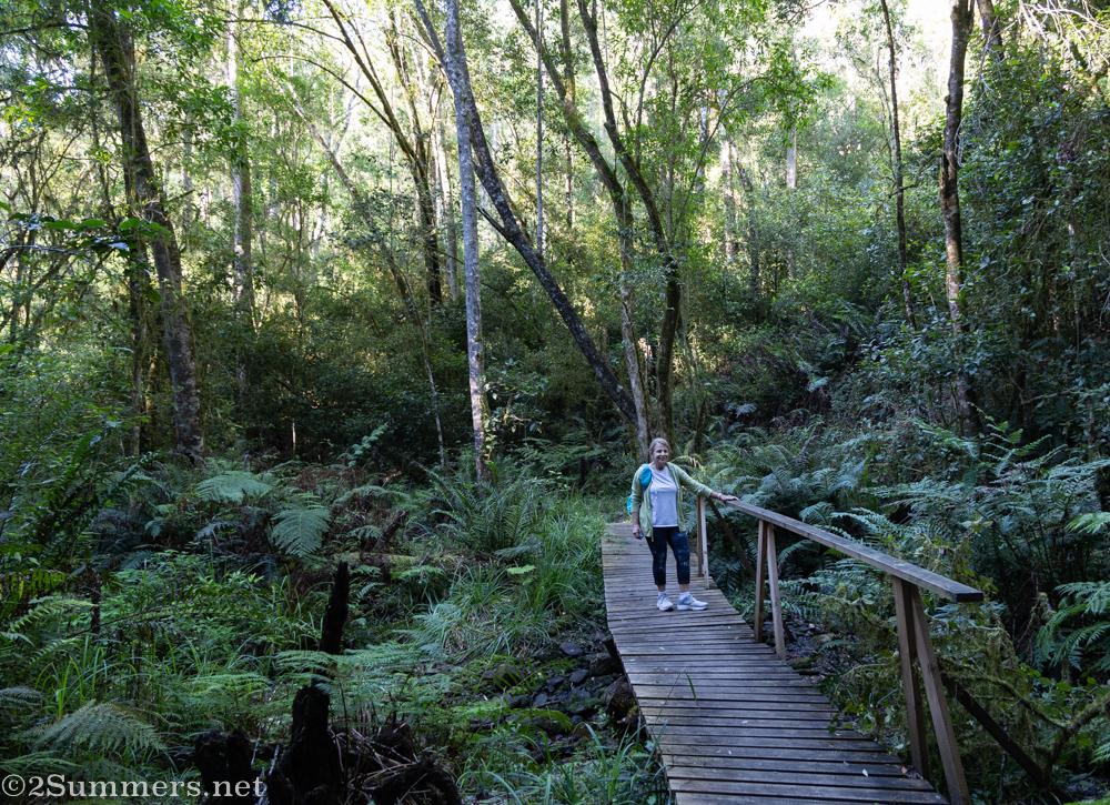 Mom hiking in Storms River