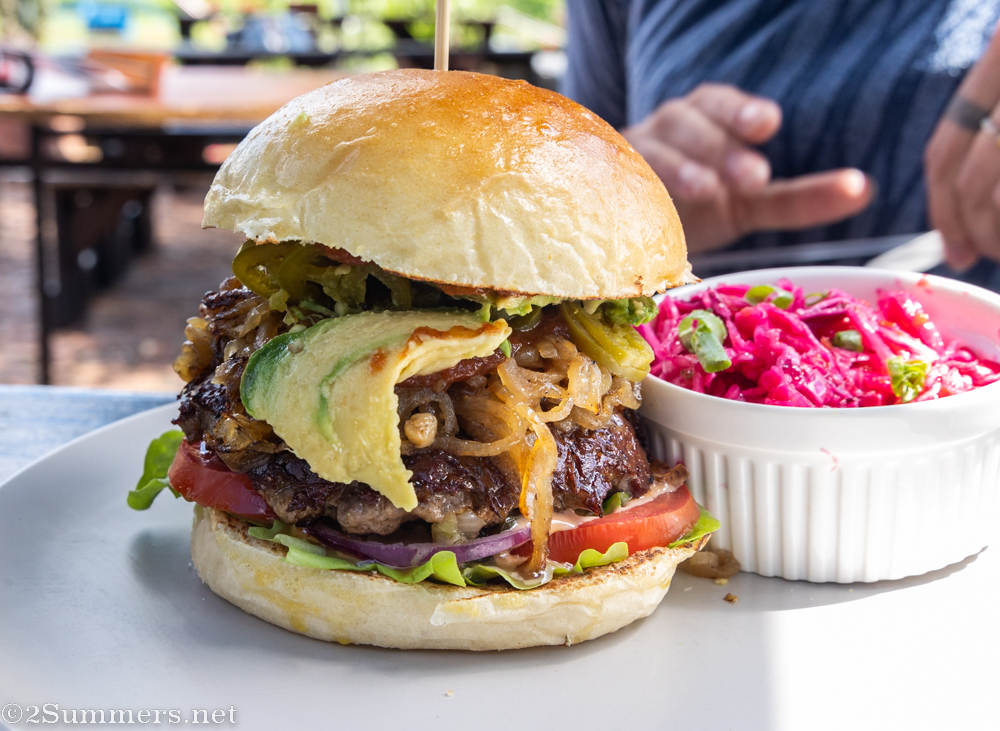 Beef burger from Bev’s