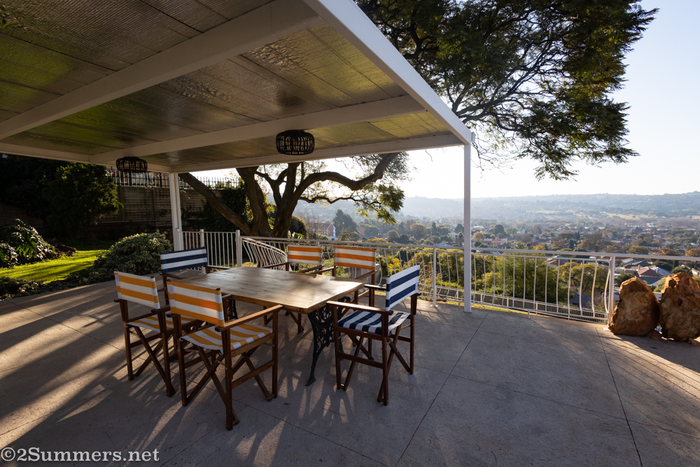 Outdoor seating at Fishbird
