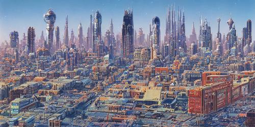 AI image of futuristic Joburg skyline for post about Chat GPT