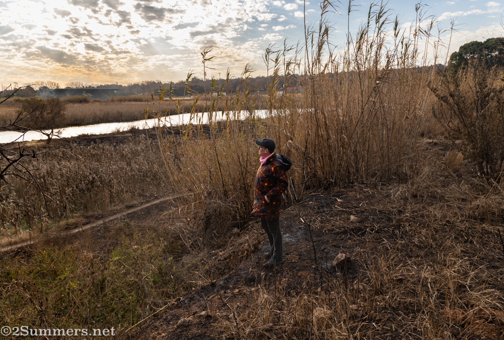 Thorsten looks out at the Hennie Hugo Dam