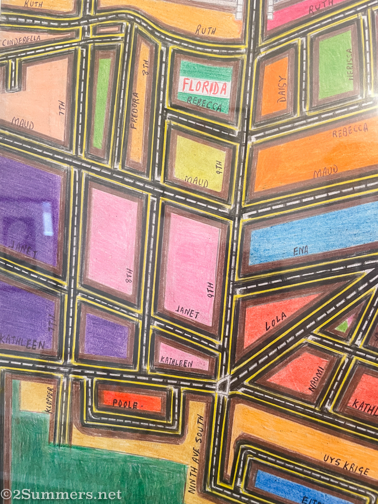Map drawing of Joburg’s Florida suburb
