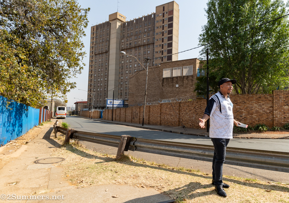 Fabian Otto – who guided our tour along with his wife, Lavinia, and JHF founder Flo Bird – during our tour of Cornoationville and Bosmont.