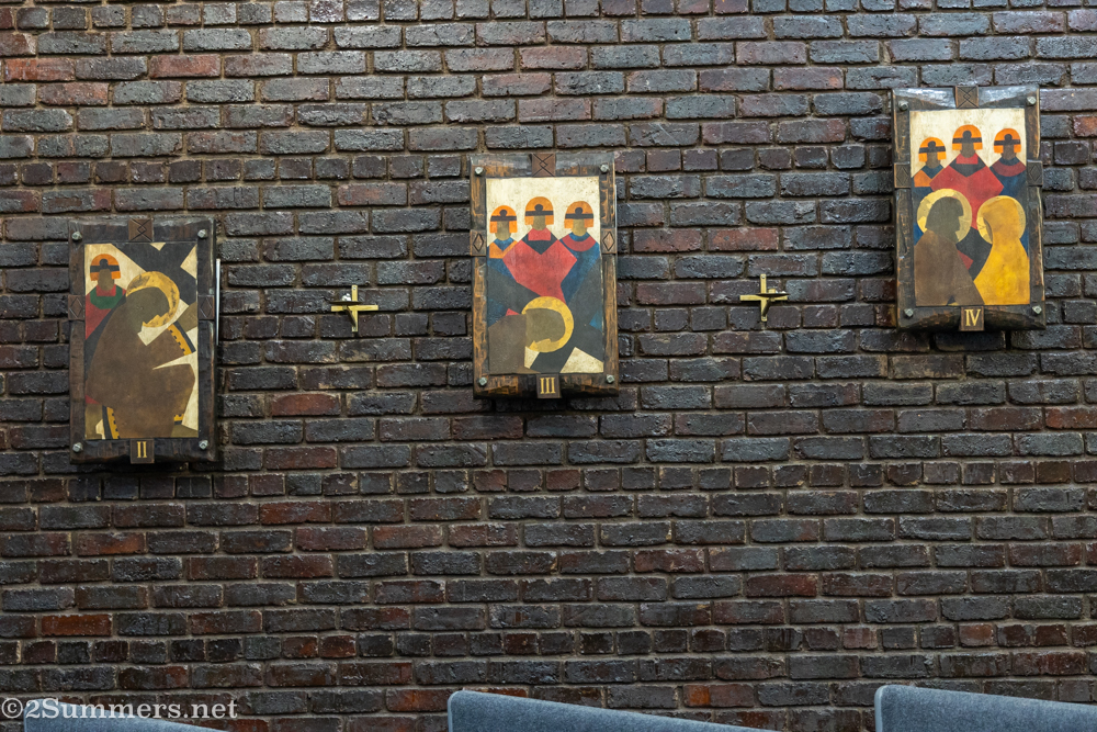 Dazzling Stations of the Cross paintings.