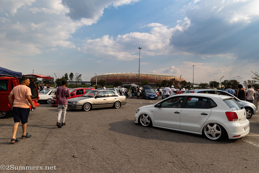 Park Off with FNB Stadium in the background