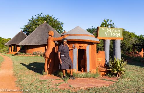 Joyce Malaudzi at the Venda Village in Leshiba Wilderness