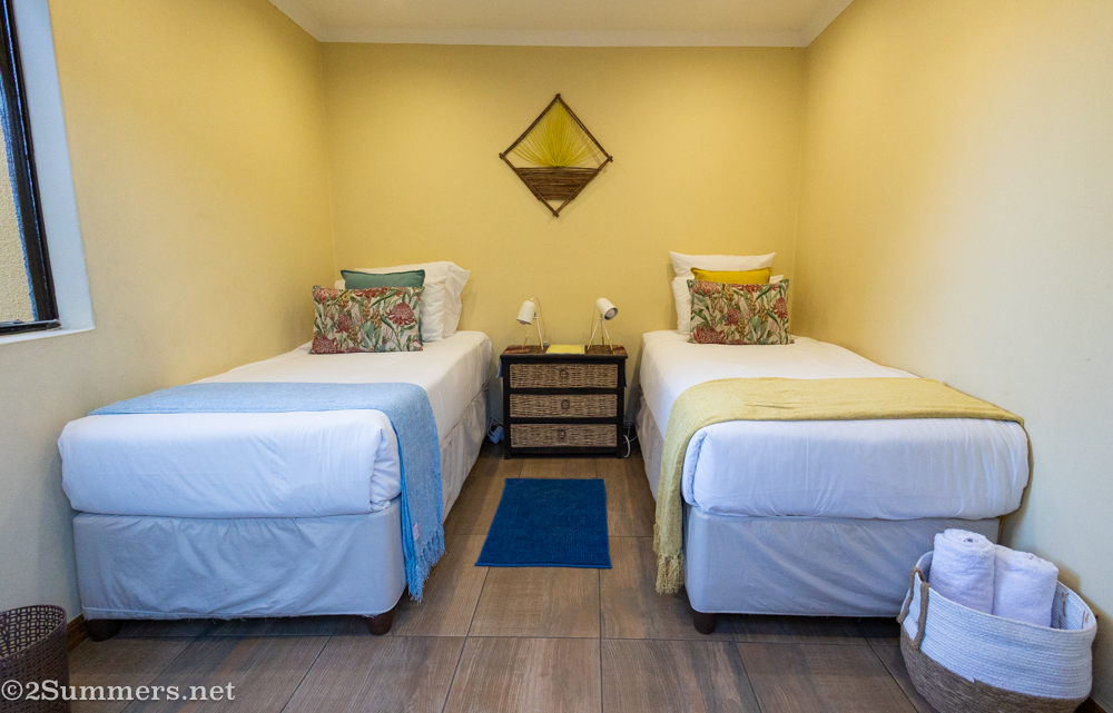 Twin room at Lebo’s