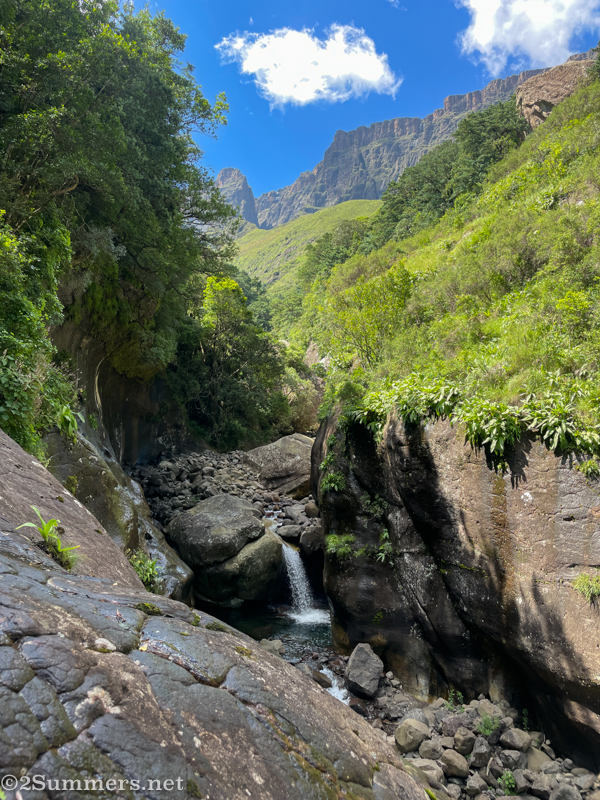 Waterfall in the gorge