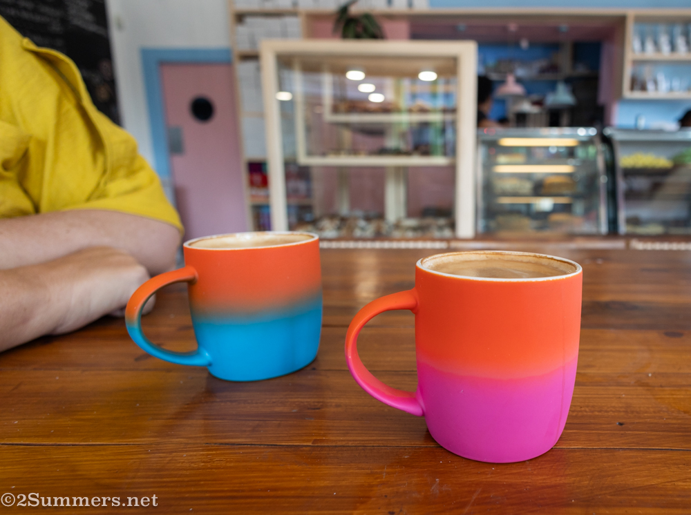 Coffee cups at De Baba