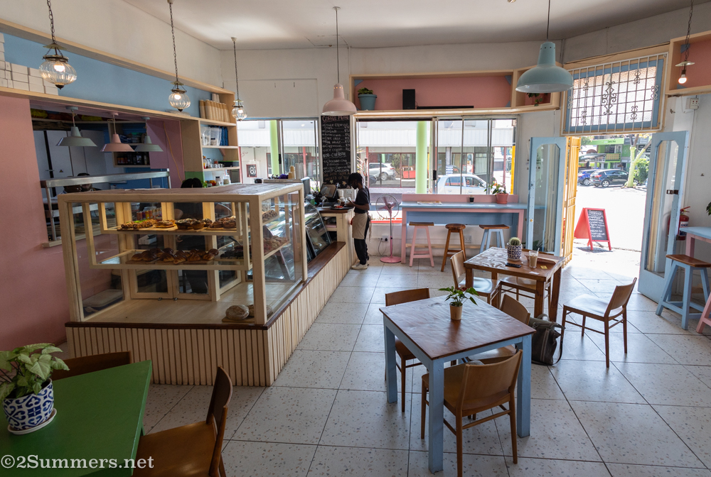 Wide shot of the De Baba interior