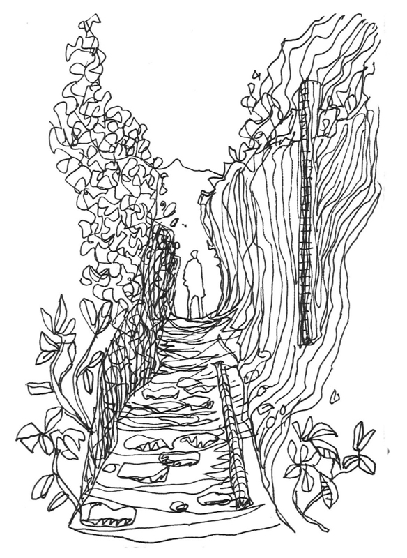 Thorsten sketch at Mission Rocks